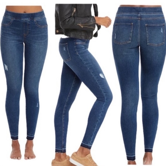 SPANX Blue Skinny Jeans with Stretch Fit - Picture 1 of 4